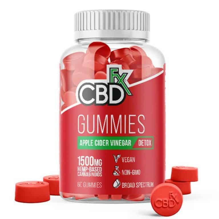 CBDfx Apple Cider Vinegar Gummies 1500mg Vegan Element Earth CBD