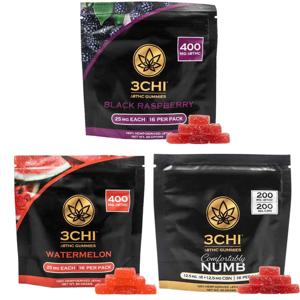 3Chi Gummies Delta 8 THC 400mg Variety Pack