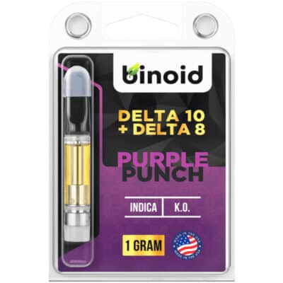 Binoid Delta 10 THC Vape Cartridges - Purple Punch