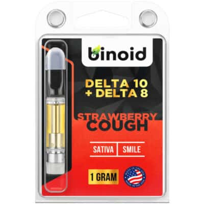 Binoid Delta 10 THC Vape Cartridges - Strawberry Cough