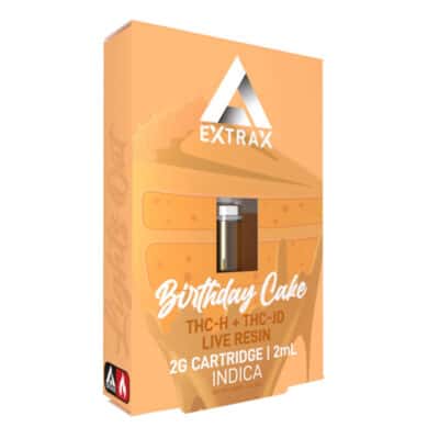 Delta extrax birthday cake vape cart 2 grams