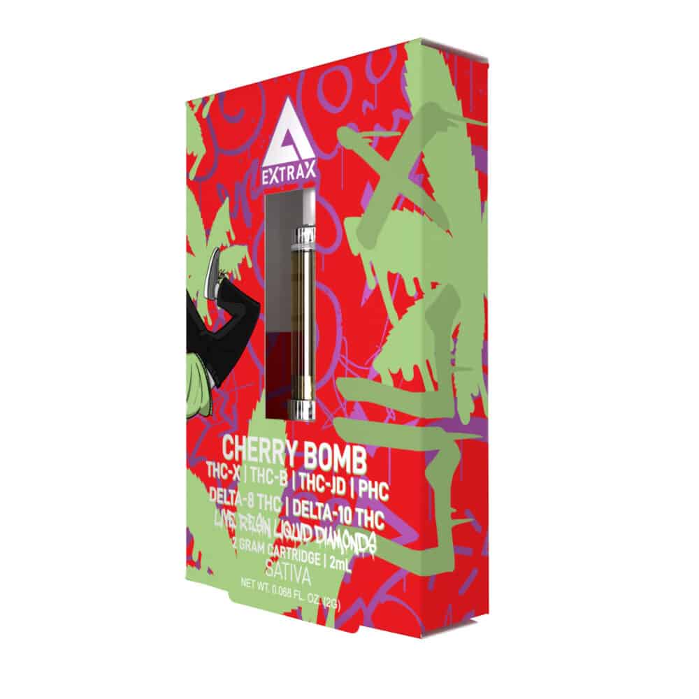 Cherry bomb liquid diamonds vape cartridge