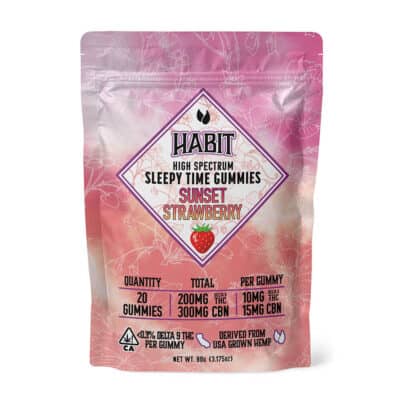 Delta 9 High Spectrum Hemp Sleep Gummies – Sunset Strawberry